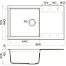 Мойка OMOIKIRI DAISEN 86-GR Artgranit/Leningrad grey 4993698