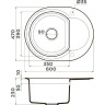 Мойка OMOIKIRI SAKAIME 60E-DC Tetogranit/темный шоколад 4993205