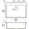 Мойка OMOIKIRI TEDORI 68-BE Tetogranit/ваниль 4993965
