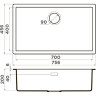 Мойка OMOIKIRI YAMAKAWA 75-U/I-WH Artceramic/белый 4993782